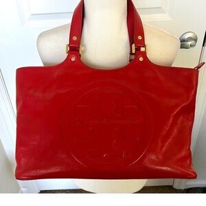 Tory Burch Bombe Burch Tote in Red